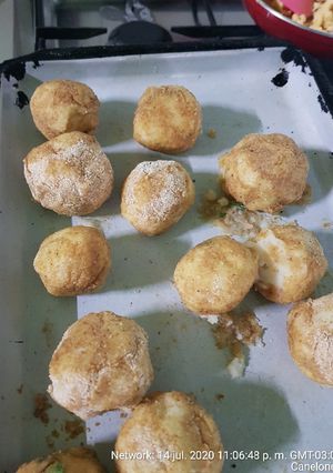 Una foto de Croquetas de papas rellenas