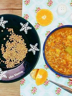 عکسی از دستور سوپ عدس