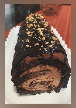 A picture of Chocolate Swiss Roll! 🍫🍥.