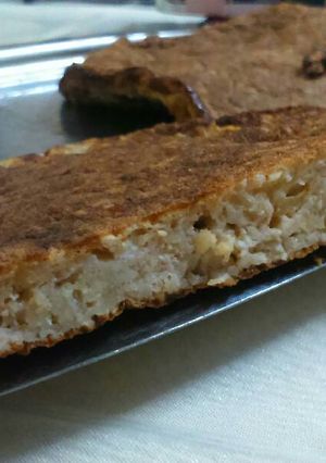Una foto de Torta de avena para desayunar y merendar