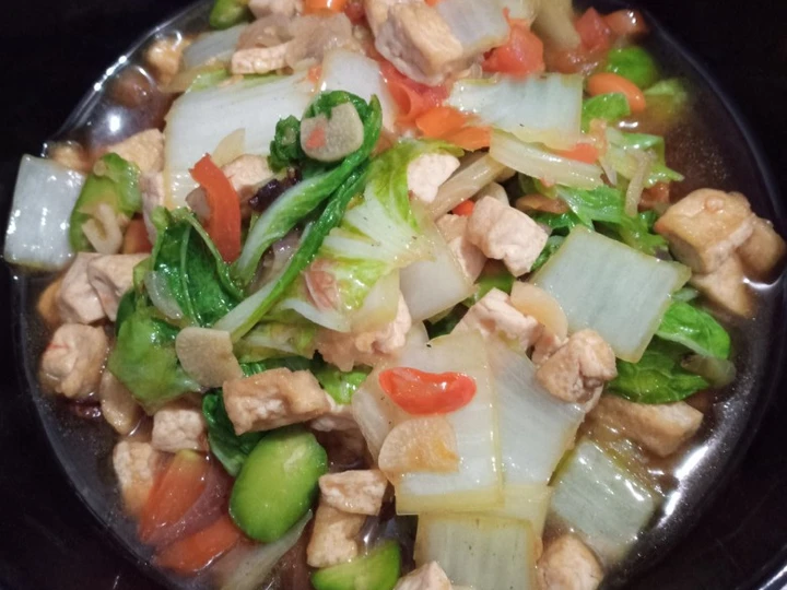 Cara Gampang Menyiapkan Resep Tumis sawi putih tape(tahu pete) yang Menggugah Selera Anti Ribet, Bikin Ngiler