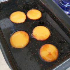 Marinated egg yolks A picture of Marinated egg yolks.