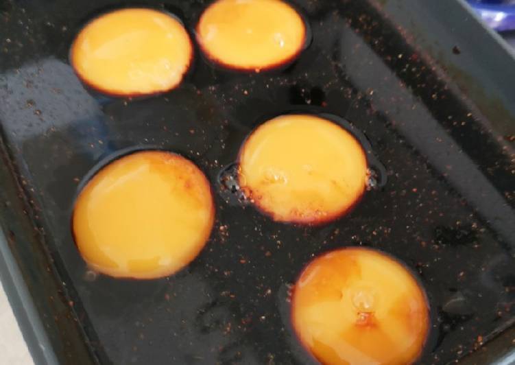 Marinated egg yolks