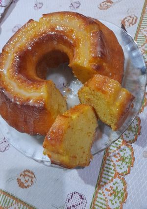 Una foto de 😋Budín de Naranja con glasé de Limón😋
