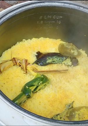Foto resep 41. Nasi kuning rice cooker. Nasi kuning racik
