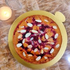 A picture of Blueberry Almond tea cake.
