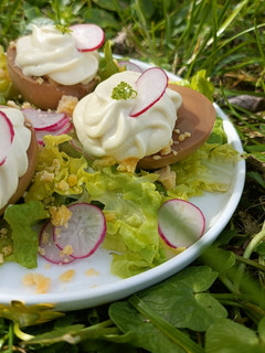 A picture of 🐰 Easter Deviled Eggs.