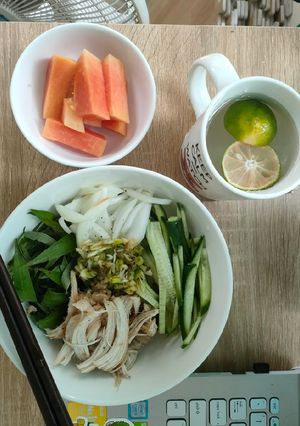 Hình của món Bánh đa trộn.
