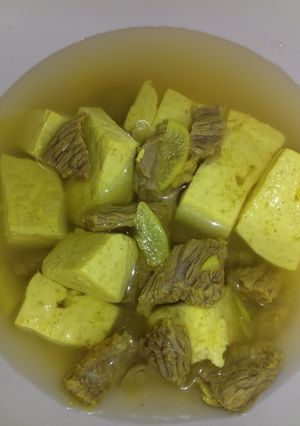 Foto resep Daging sapi dan tahu kuah seger. mpasi 1y+ by Me