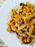 Fusilli con Zucca,Olive e Tonno