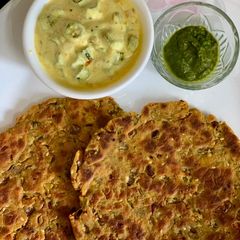 A picture of Koki (Sindhi Breakfast).