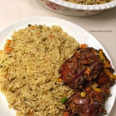 A picture of Tuna rice.