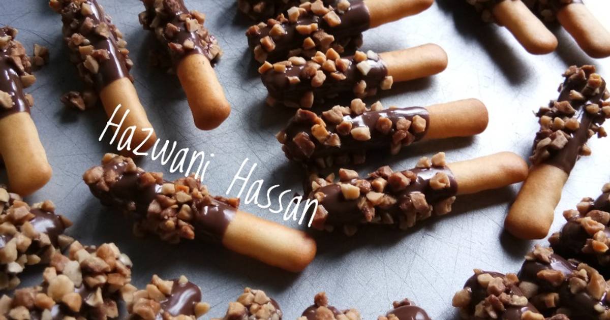 Resipi Pepero Badam Oleh Hazwani Hassan Cookpad