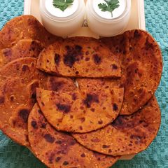 Pumpkin Masala Paratha – Soft, Spicy & Full of Goodness A picture of Pumpkin Masala Paratha – Soft, Spicy & Full of Goodness.