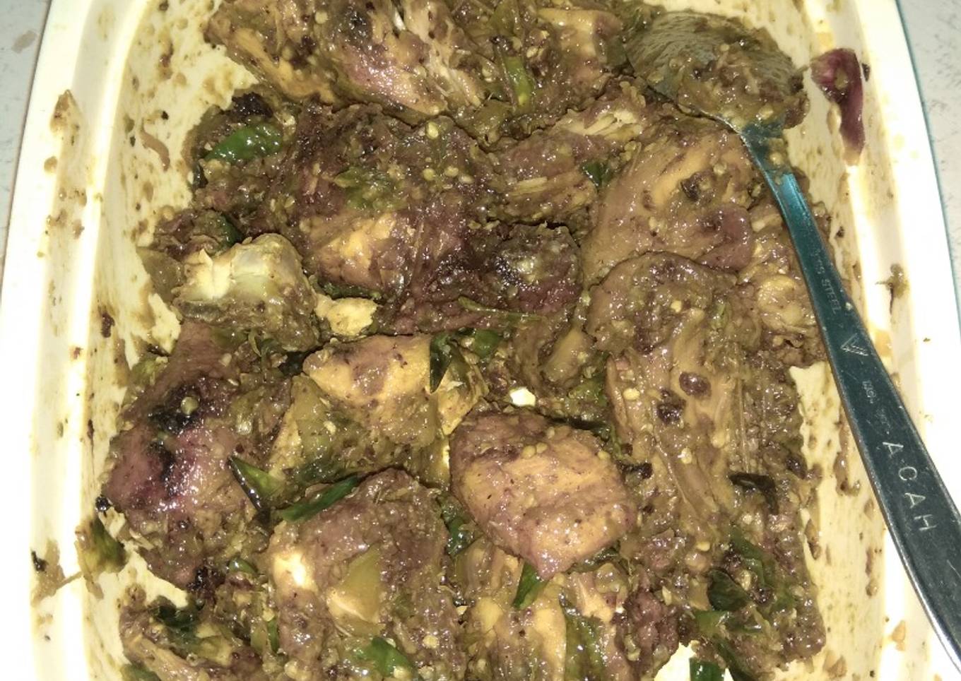 Ayam geprek ala