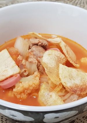 Foto resep Sop tomat daging keju