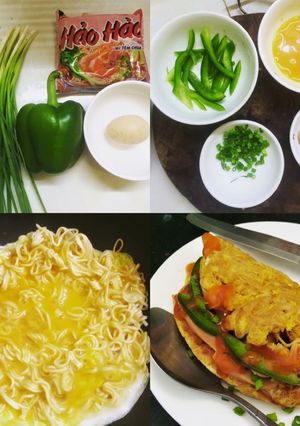 Hình của món Pizza mì tôm.