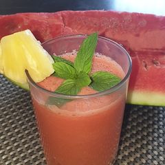 A picture of Fresh watermelonjuice#15minsor lesscooking.