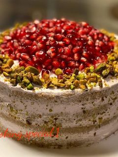 عکسی از دستور کیک پسته
