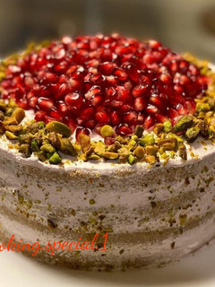 عکسی از دستور کیک پسته