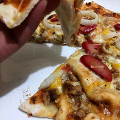 A picture of Homemade Pizza from Leftovers.