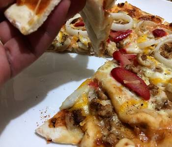 Update, Serving Recipe Homemade Pizza from Leftovers Delicious Nutritious