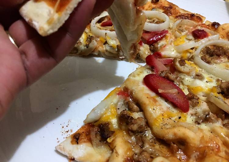 Simple Way to Make Super Quick Homemade Homemade Pizza from Leftovers