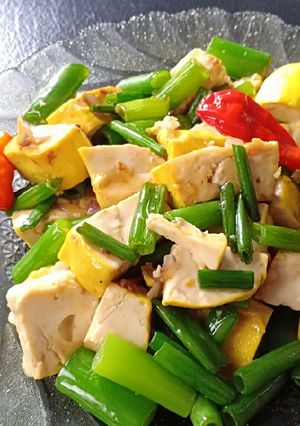Foto resep Tahu kembang bawang