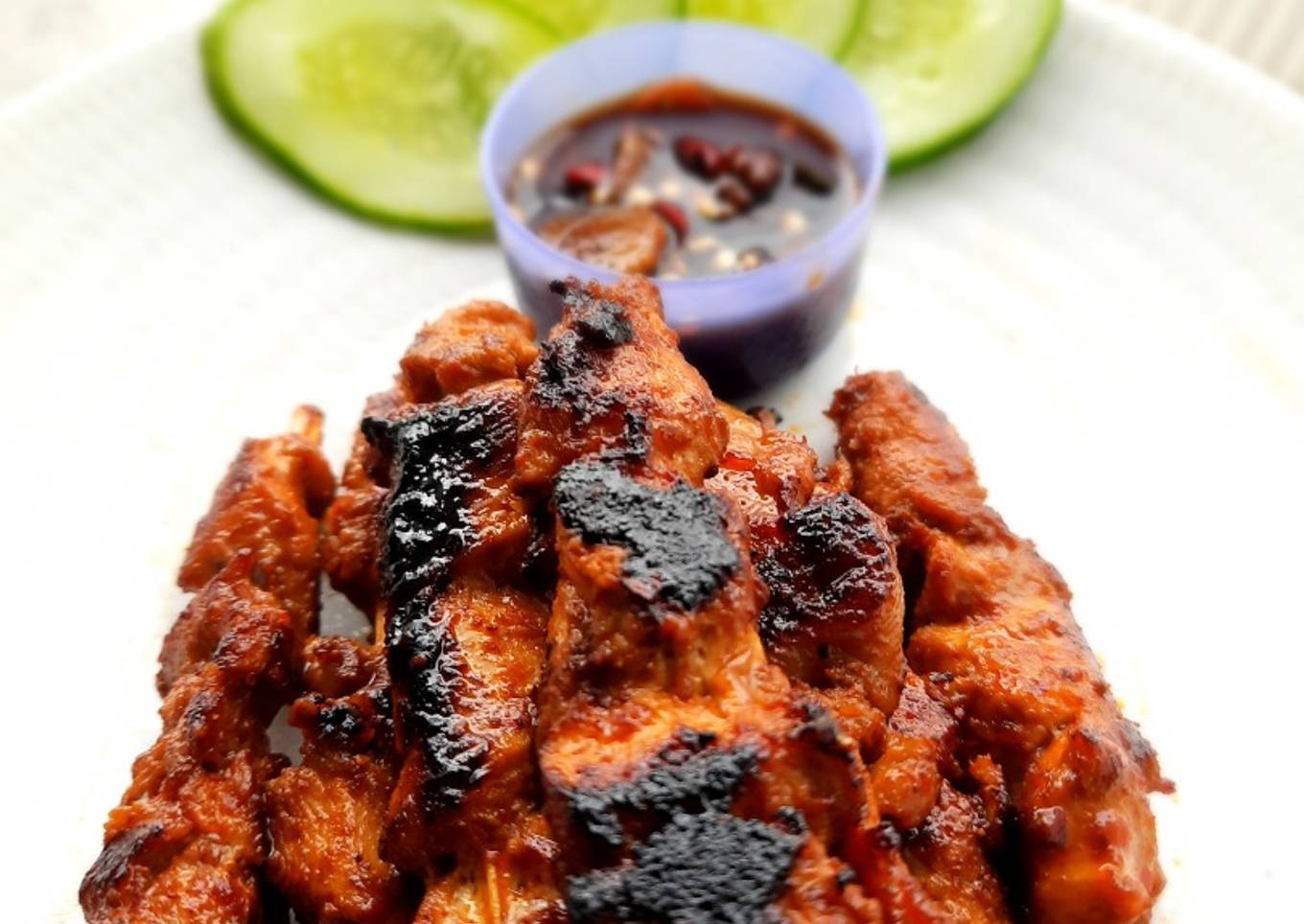 Sate Ayam Panggang Teflon Simple