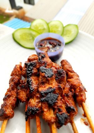 Foto resep Sate Ayam Panggang Teflon Simple
