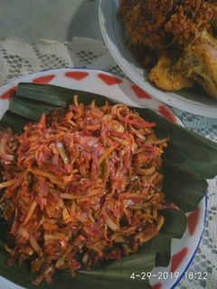 Foto resep Sambal teri bunga kecombrang