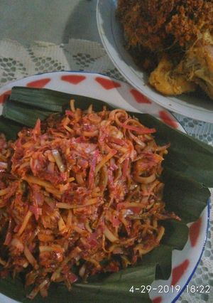 Foto resep Sambal teri bunga kecombrang