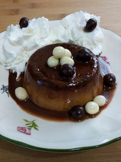 Una foto de Flan de Dulce de Leche