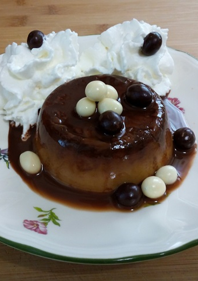 Una foto de Flan de Dulce de Leche