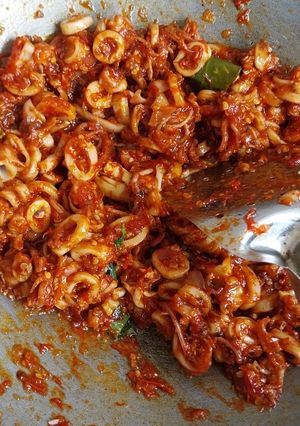Foto resep Sambal Cumi Asin low fat
