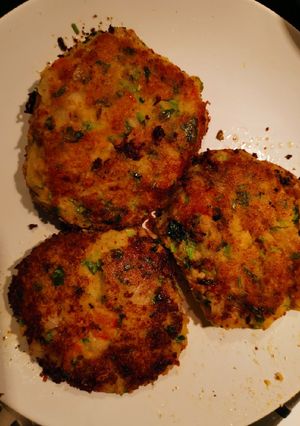 A picture of Chickpea patty.