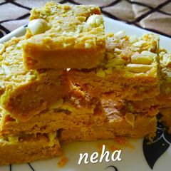 A picture of Besan Barfi.