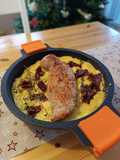 Gratín de patata con solomillo de cerdo