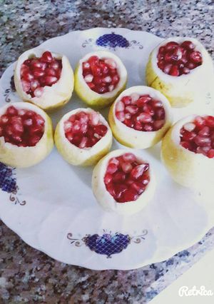 صورة لوصفة جوافة و رمان فواكه