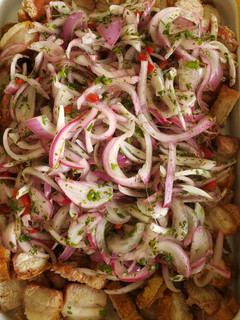 Una foto de Ceviche de Chicharrón en Airfryer