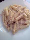 Macarrones con salsa de foie-gras