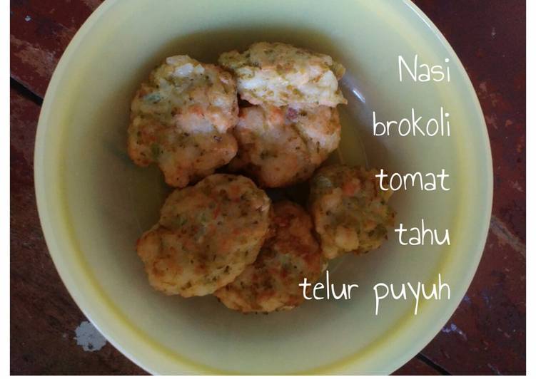 Bakwan nasbro (Nasi brokoli) mpasi