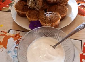Mákos - almás muffin (durumlisztel és eritrittel) recept fotója