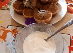 Mákos - almás muffin (durumlisztel és eritrittel) recept fotója