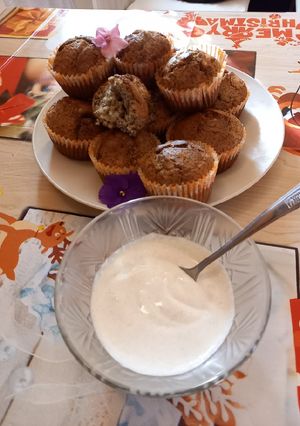 Mákos - almás muffin (durumlisztel és eritrittel) recept fotója