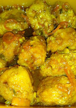 Foto resep Perkedel tahu saus oriental