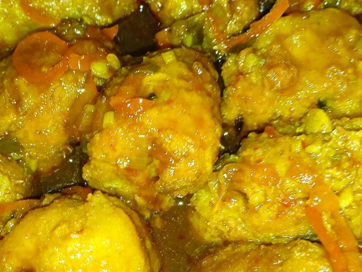 Langkah Gampang Membikin Resep Perkedel tahu saus oriental yang Enak Banget Anti Ribet, Bikin Ngiler