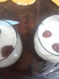 Una foto de Postre de fruta escondida