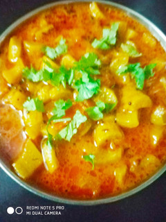 A picture of Cucumber tomato sabji.