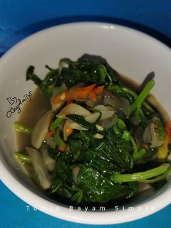 Foto resep Tumis Bayam Simple